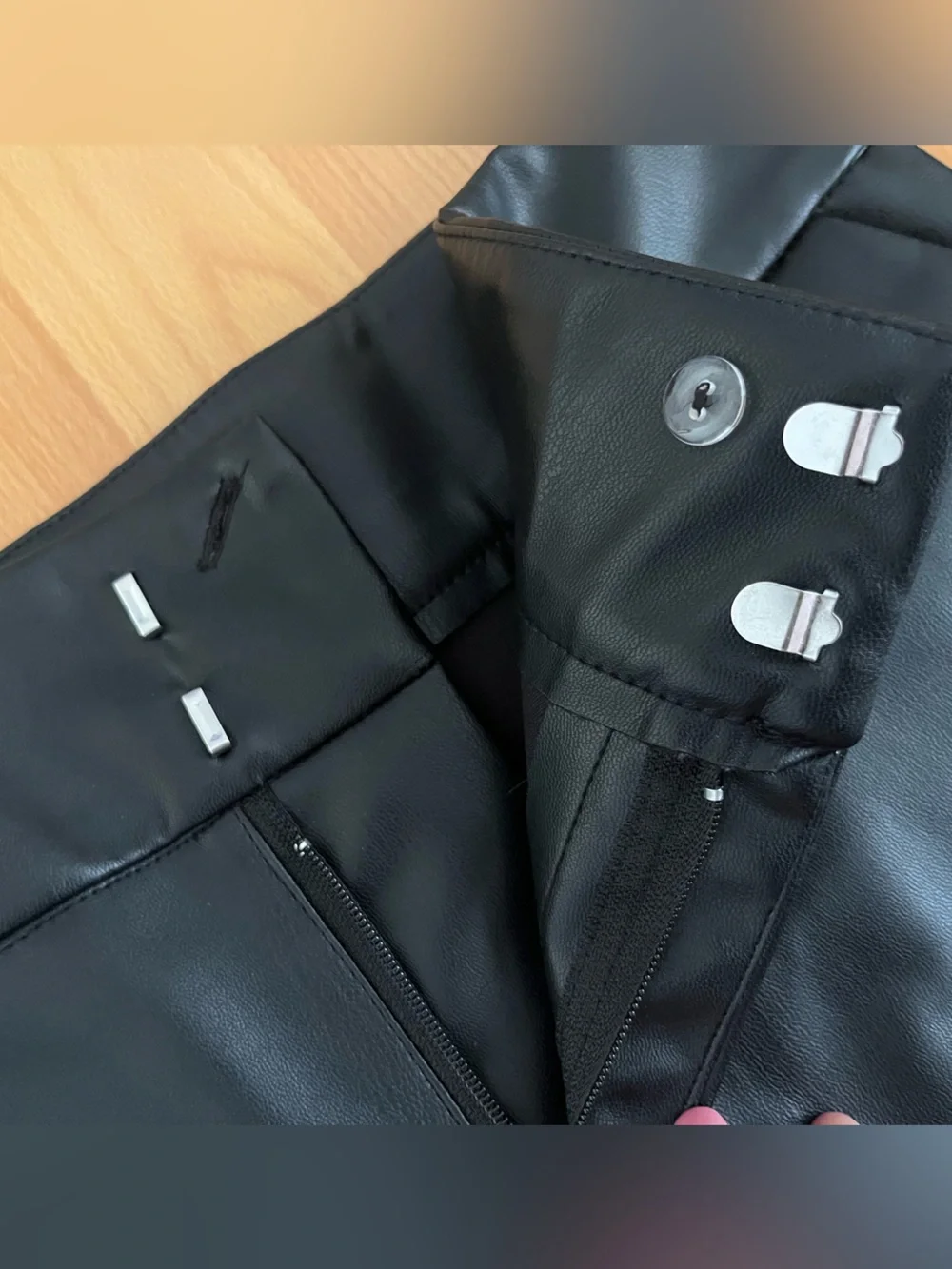 Women’s Faux Leather Black Short